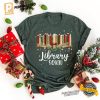 Vintage Book Lovers Library Squad Christmas T-shirt 1