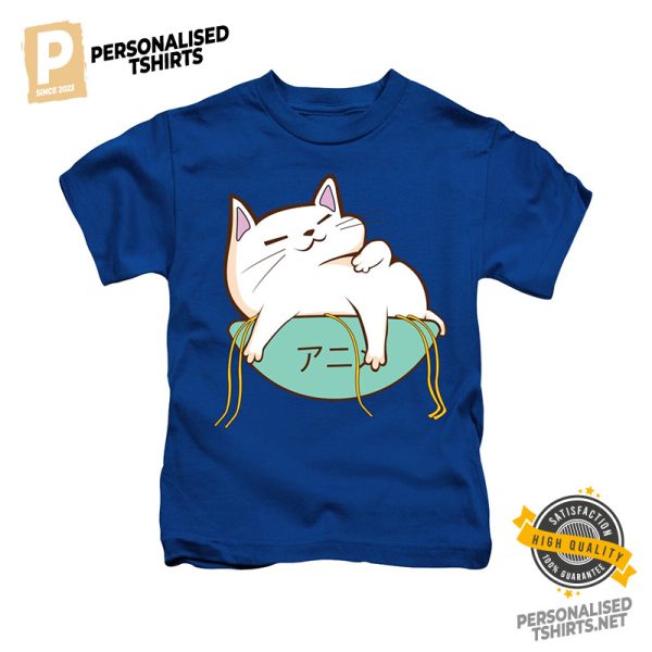 Adorable Full Cat Ramen Funny Shirt 1