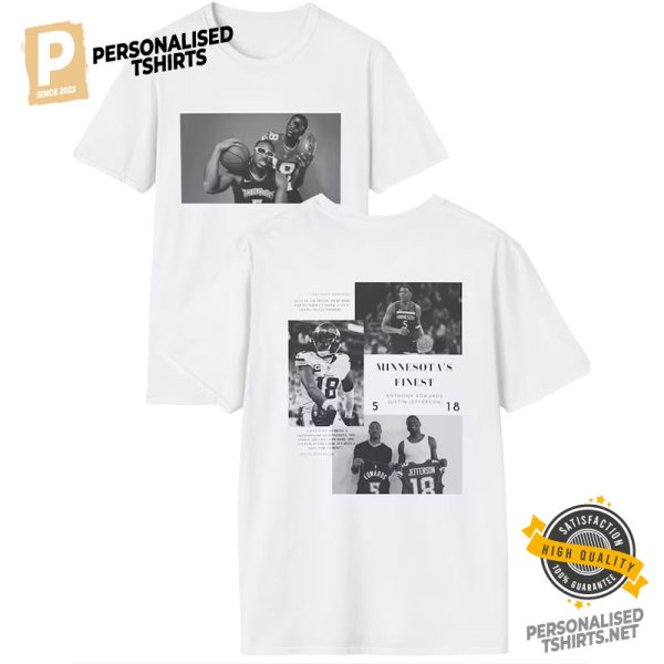 Anthony Edwards Justin Jefferson Basketball 2 Side Shirt 2