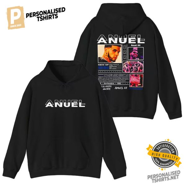 Anuel AA 2024 Tour Tickets 2 Sided Tee 1