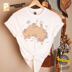 Australian map Comfort Colors Tee 1