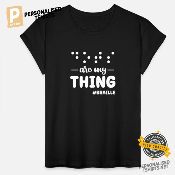 Braille Blind Gift T shirt