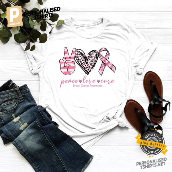 Breast Cancer Awareness Social Love Shirt 3