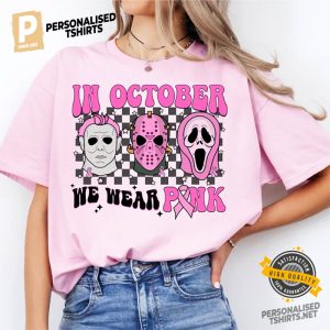 Breast Cancer Awareness We Wear Pink Comfort Colors Tee 2