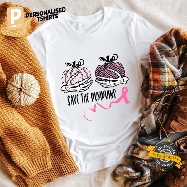 Breast Cancer Save The Pumpkins Shirt