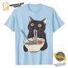 Cat Eating Ramen Vintage Funny Cat Shirt 2