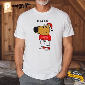 Chill Guy Santa Outfit Christmas shirt 2