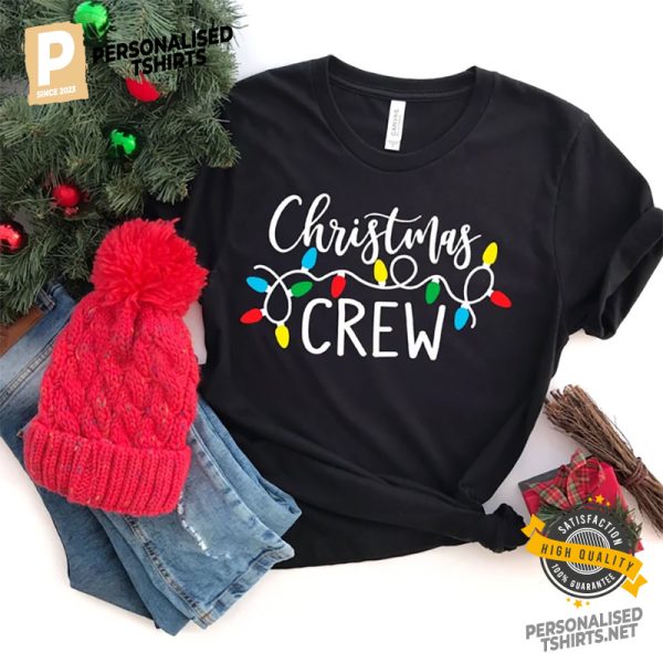 Christmas Crew, Funny Xmas Couple Matching T shirt 1