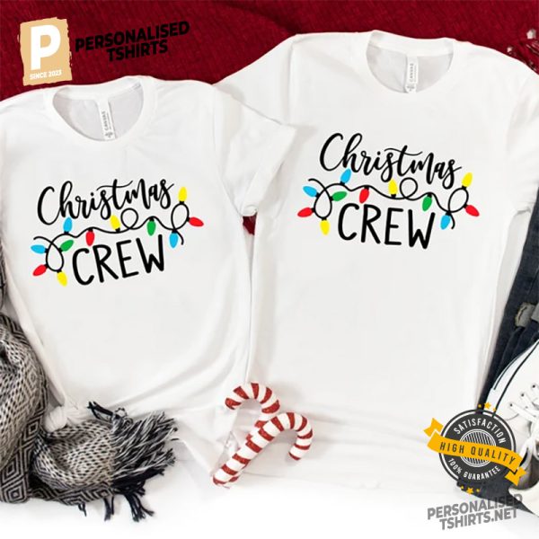 Christmas Crew, Funny Xmas Couple Matching T shirt 2