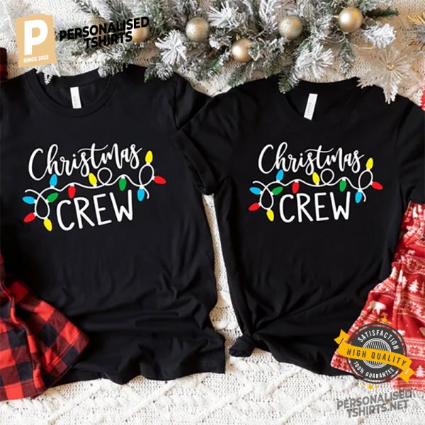 Christmas Crew, Funny Xmas Couple Matching T shirt 3