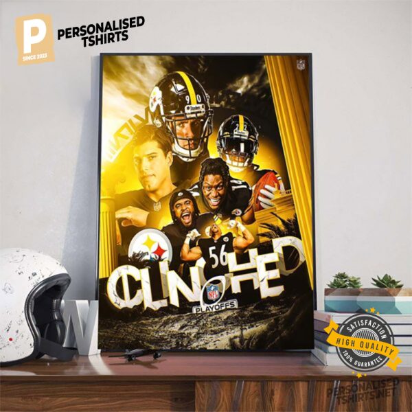 Congratulations To The Pittsburgh Steelers Clinched NFL Poster