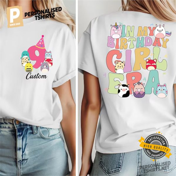 Custom Squishmallow Birthday 2 side Shirt 1