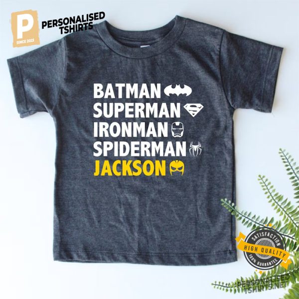 Custom Superhero Shirt For Boys 1