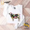 Cute Cow Christmas Light Comfort Colors Tee 3