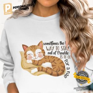 Cute Sleeping Cat funny sleep sayings Shirt 3