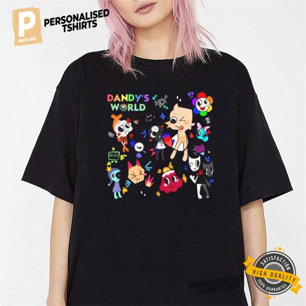 Dandy's World Characters T shirt 1