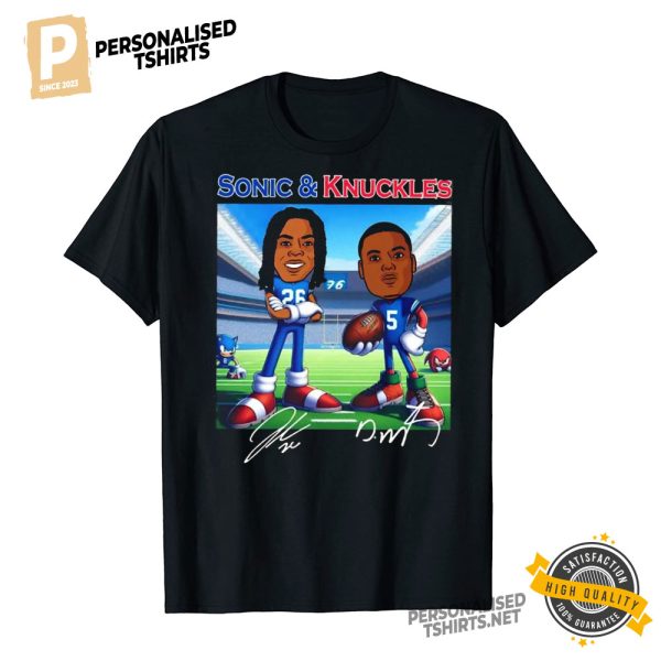 David Montgomery and Jahmyr Gibbs Detroit Football T shirt