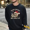 Dead Inside But Jolly AF Vintage Skeleton Christmas T shirt 2