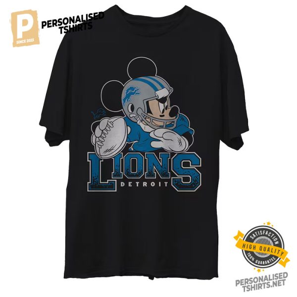 Detroit Lions Disney Mickey T shirt 1