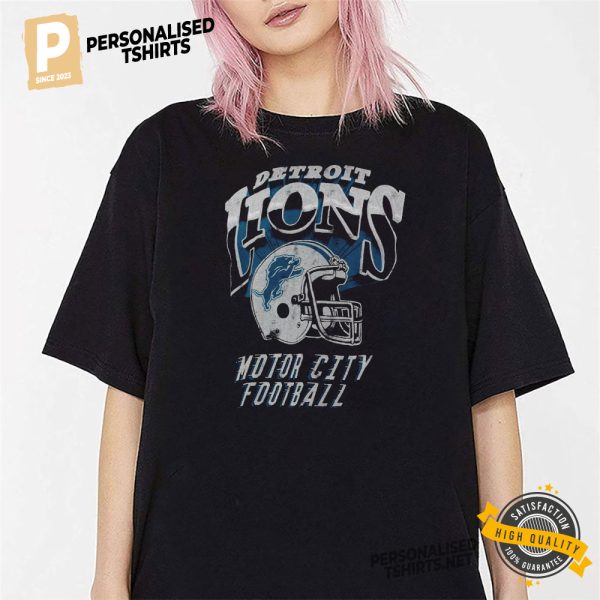 Detroit Lions motor city football T Shirt