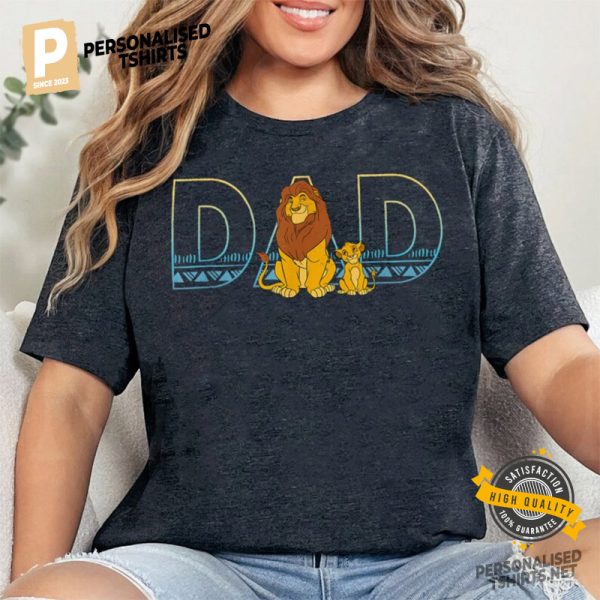 Disney Father'S Day The Lion King Simba And Mufasa Shirt