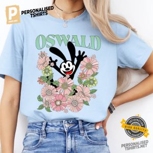 Disney Floral Oswald Rabbit Shirt 3