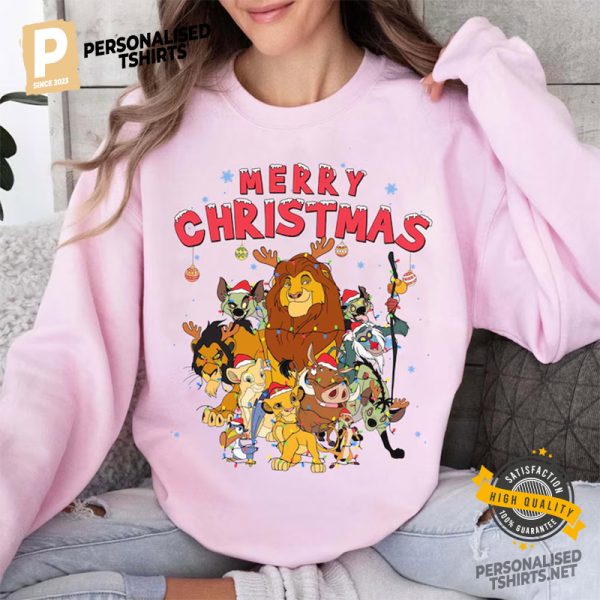 Disney The Lion King Merry Christmas Comfort Colors Tee