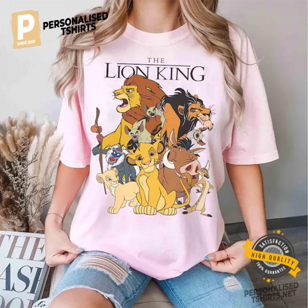 Disneyland Lion King Characters Family Comfort Colors Tee 1