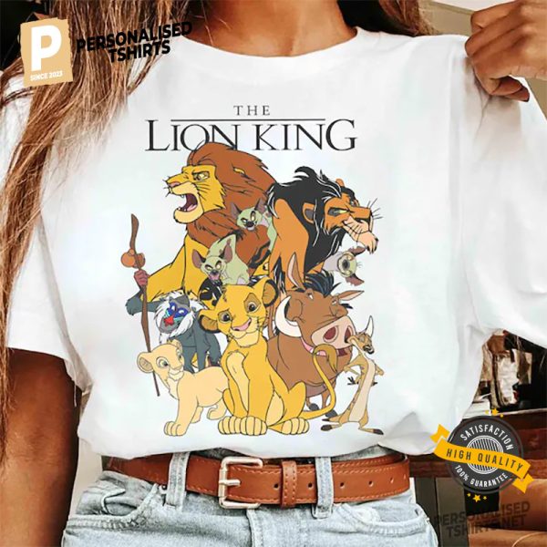 Disneyland Lion King Characters Family Comfort Colors Tee