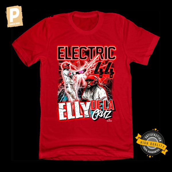 Electric 44 Elly De La Cruz Cincinnati Reds T shirt 2