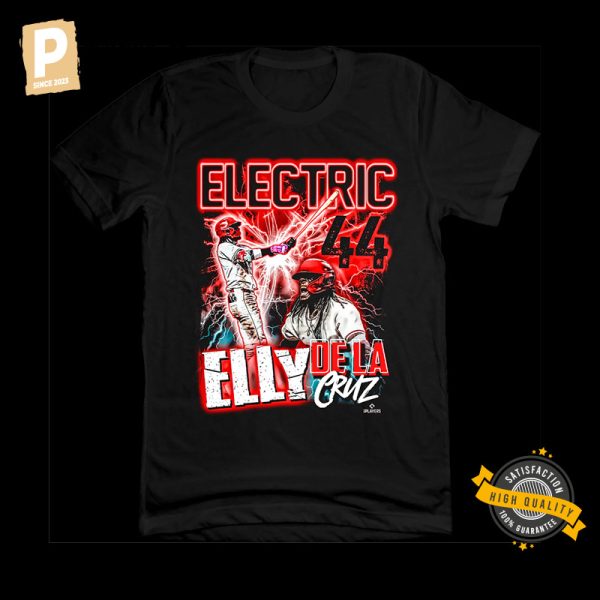 Electric 44 Elly De La Cruz Cincinnati Reds T shirt 3