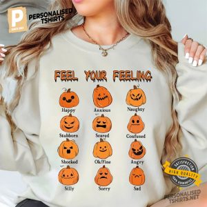 Feel Your Feelings Halloween Mental Health Shirt 1