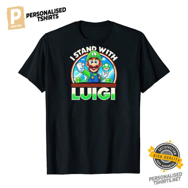 Free Luigi I stand with Luigi t shirt 1