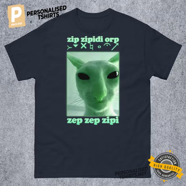 Funny Alien Cat Invasion Dank Meme Shirt 2