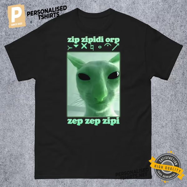 Funny Alien Cat Invasion Dank Meme Shirt 3