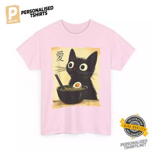 Funny Cat Ramen Kawaii Anime Cat Comfort Colors Tee 2