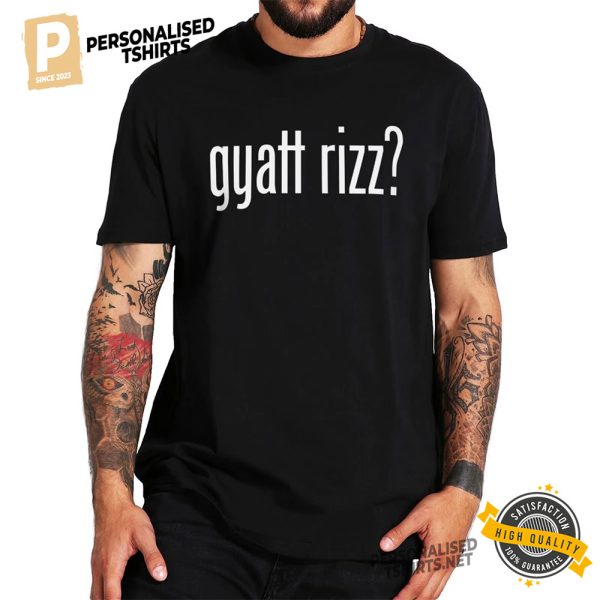 Funny Gyatt Rizz T Shirt 2023 Slang Shirt 3