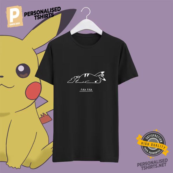 Funny Pika Pika Pikachu T shirt 1