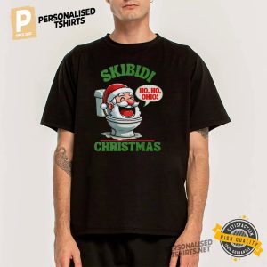 Funny Santa Skibidi Christmas Shirt