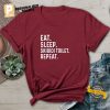 Funny Skibidi Toilet Eat Sleep Comfort Colors Shirt 2