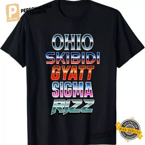 Gen Z Funny Slang Ohio Skibidi Gyatt Sigma Rizz T Shirt 4