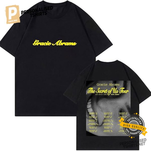 Gracie Abrams The Secret of Us Tour Merch 2 Side Shirt 1