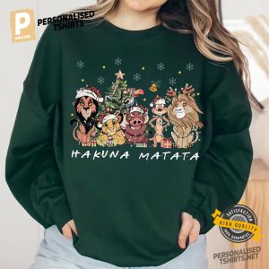 Hakuna Matata The Lion King Christmas Comfort Colors Tee