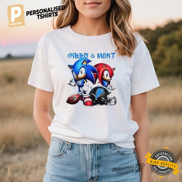 Hedgehog and Knuckles Lions NFL shirt