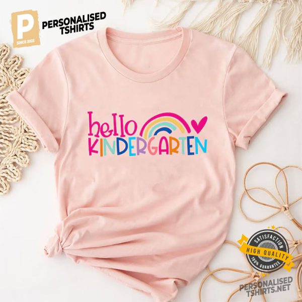 Hello Kindergarten First Day Of School Comfort Colors Tee 2