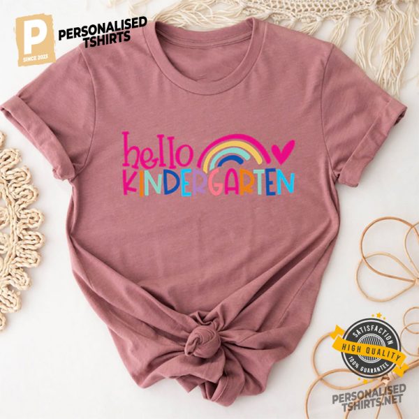 Hello Kindergarten First Day Of School Comfort Colors Tee