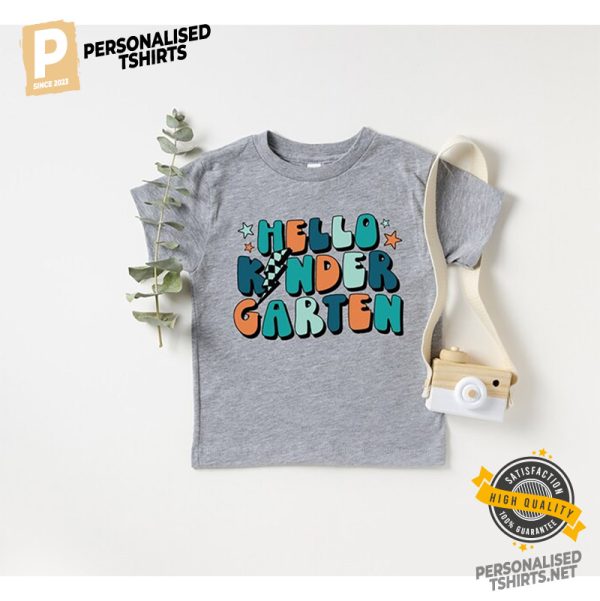 Hello Kindergarten Toddler Back to School Shirt