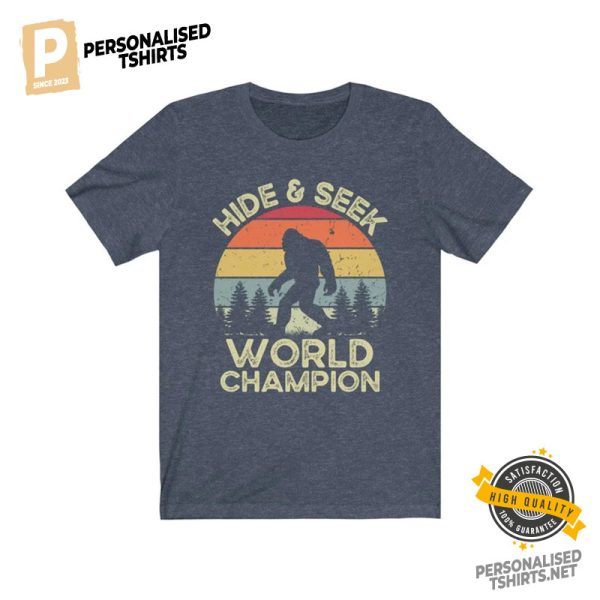 Hide And Seek World Champion Retro Bigfoot T shirt 2