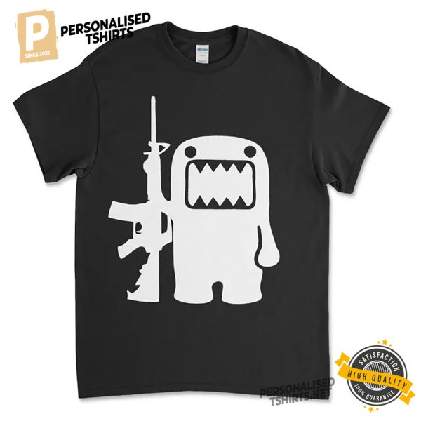 Hunter Domo Kun AK47 Gun Funny Shirt 3