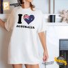 I Love Australia T Shirt